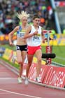 Kate Avery and Eilish McColgan in the 5000 metres, 2012 Samsung Diamond League, Crystal Palace, London.
